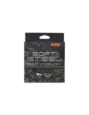 Soft Steel Fleck Camo Mono 18lb (8.2kg) 0.35mm x 1000m