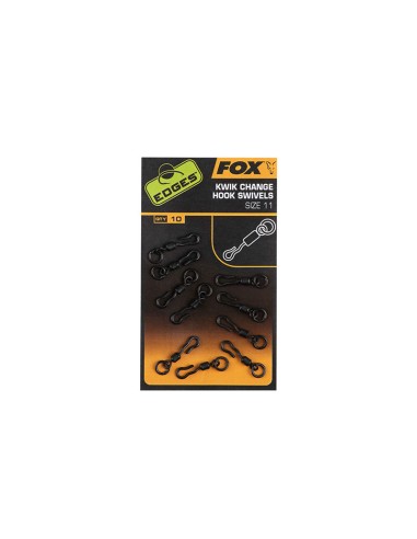 Fox EDGES™ Kwik Change Hook Swivels size 10