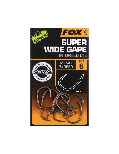 Fox EDGES™ Super Wide Gape (In-Turned Eye) Size 5