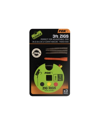 Fox EDGES™ Zig Rigs - 3ft (0.9m)