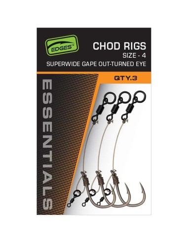 Fox EDGES™ Super Wide Gape Chod Rigs Size 6 3pc